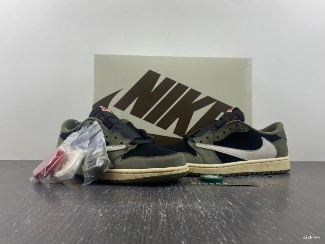 Cheap TRAVIS JORDAN OLIVE' AIR 1 SP LOW 'BLACK SCOTT DM7866-002 OG X 0702